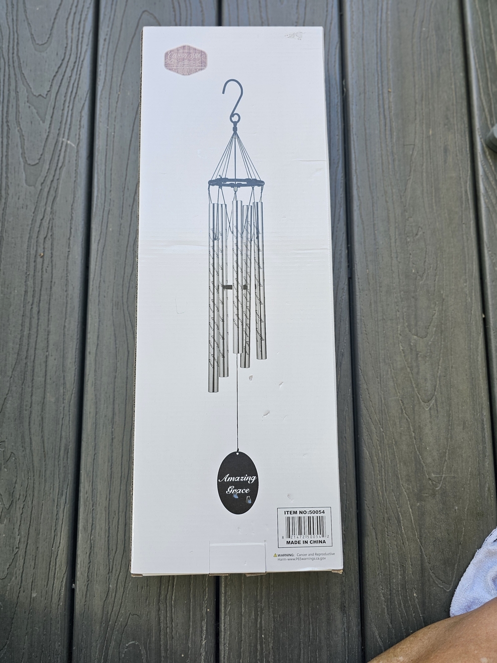 Extra Large Amazing Grace Memorial Wind Chime 36" - New In Box